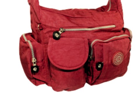 Stylowa Pozioma Torba Średnia Na Ramię Bag Street NR 2219 BORDOWY Stylowa Pozioma Torba Średnia Na Ramię Bag Street NR 2219 BORDOWY