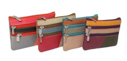 Etui Na Klucze Skórzane Polska Galanteria (PL) Skóra Naturalna Trzy Zamki Na Jeden Komplet Kluczy MULTI K001 12 x 8,5 x 1 [cm]