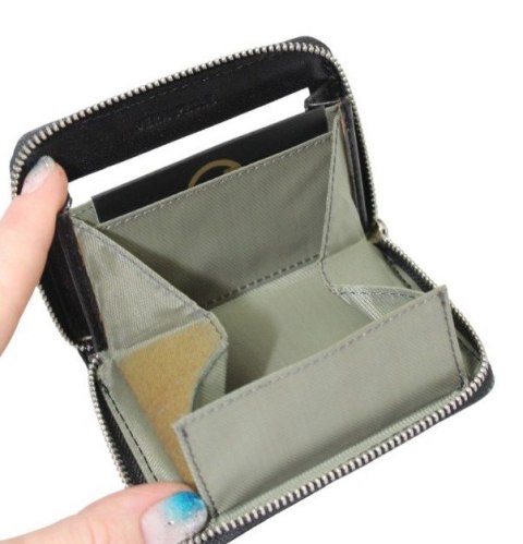 Portfel Skórzany Bułeczka VALENTINI Skóra Licowa Suwak 987 1228 10,5 x 8 x 2 [cm]