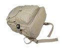 Praktyczny Plecak Wodoodporny Lekki Materiał Kresz BAG STREET 2216 ECRU 35 x 26 x 15 cm 