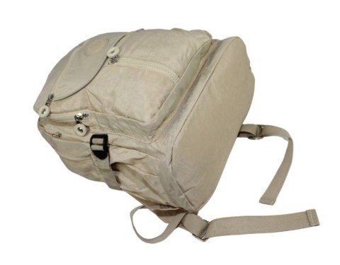 Praktyczny Plecak Wodoodporny Lekki Materiał Kresz BAG STREET 2216 ECRU 35 x 26 x 15 cm 