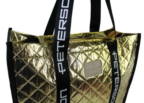 Torebka Damska Materiałowa Peterson PTN RSPV 003 RÓŻOWA Na Suwak 40 x 41 x 15 [cm]