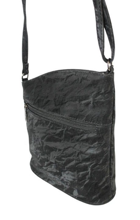 Torebka Jennifer Jones Listonoszka Skóra Włoska JJ3148 CZARNY 20 x 23 x 7 [cm]