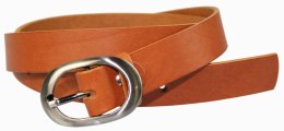 Pasek Damski Skórzany CEZ-MAR (PL) Skóra Licowa EXTRA 30 mm KARMEL
