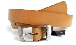 Pasek Damski Skórzany Gładki COMPLEX (PL) 30 mm CIELISTY Szerokość Standardowa