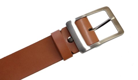 Pasek Damski Skórzany Gładki COMPLEX (PL) 40 mm BRĄZOWY Szeroki