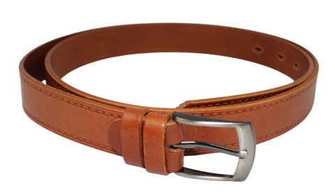 Pasek Skórzany Męski CezMar (PL) 30 mm "IMITACJA SZYCIA" KONIAKOWY Skóra Licowa Pasek Skórzany Męski CezMar (PL) 30 mm "IMITACJA SZYCIA" KONIAKOWY Skóra Licowa