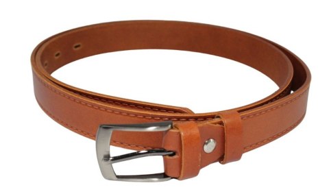 Pasek Skórzany Męski CezMar (PL) 30 mm "IMITACJA SZYCIA" KONIAKOWY Skóra Licowa Pasek Skórzany Męski CezMar (PL) 30 mm "IMITACJA SZYCIA" KONIAKOWY Skóra Licowa