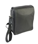 Skórzana Torba Na Ramię Pionowa GRETOS (PL) Listonoszka Z Klapką CZARNA 20 x 14 x 6 [cm]