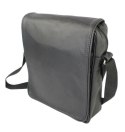 Skórzana Torba Na Ramię Pionowa GRETOS (PL) Listonoszka Z Klapką CZARNA 25 x 18 x 8 [cm]