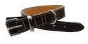 Solidna Obroża Dla Psa Czekoladowa z Beżową Nitką Skóra Naturalna 30 mm 43/53 [cm] HADA (PL)