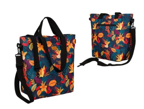 Torebka Damska Listonoszka Materiałowa Rovicky (PL) R-TZ15605/S13 Na Suwak 47 x 40 x 17,5 [cm]