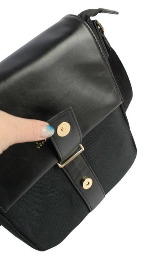 Torebka Torba JENNIFER JONES Listonoszka Czekoladowa Materiał 2130 28 x 26 x 9 [cm]