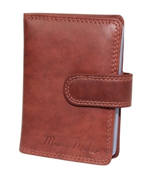 Etui Na Karty Dokumenty Money Maker Wizytownik Pionowy Skóra Naturalna 12150 10 x 7 x 1.5 [cm]