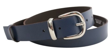 Pasek Damski Skórzany Arucce (PL) Skóra Licowa EXTRA Gładki 30 mm GRANATOWY Srebrna Klamra Pasek Damski Skórzany Arucce (PL) Skóra Licowa EXTRA Gładki 30 mm GRANATOWY Srebrna Klamra