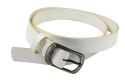 Pasek Damski Skórzany CEZ-MAR (PL) Skóra Licowa EXTRA 30 mm BIAŁY
