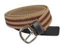 Pasek Gumowa Plecionka Polska Galanteria (PL) XXL Rozciągliwy BRĄZOWY 30 mm Klamra Tradycyjna Uniwersalny Zakres Zapinania
