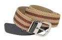 Pasek Gumowa Plecionka Polska Galanteria (PL) XXL Rozciągliwy BRĄZOWY 40 mm Klamra Tradycyjna Uniwersalny Zakres Zapinania