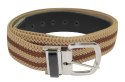 Pasek Gumowa Plecionka Polska Galanteria (PL) XXL Rozciągliwy BRĄZOWY 40 mm Klamra Tradycyjna Uniwersalny Zakres Zapinania