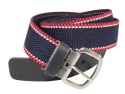 Pasek Gumowa Plecionka Polska Galanteria (PL) XXL Rozciągliwy GRANATOWY CZERWONA BIAŁA NITKA 40 mm Uniwersalny Zakres Zapinania