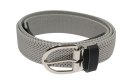 Pasek Gumowa Plecionka Polska Galanteria (PL) XXL Rozciągliwy  POPIELATY 30 mm Klamra Tradycyjna Uniwersalny Zakres Zapinania
