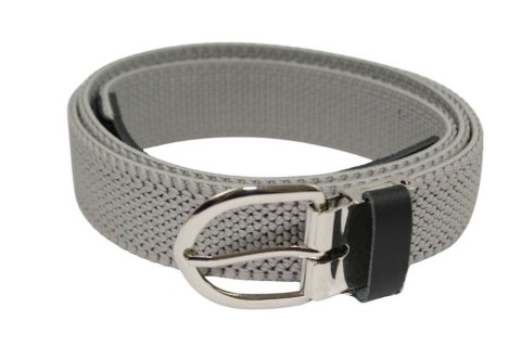 Pasek Gumowa Plecionka Polska Galanteria (PL) XXL Rozciągliwy  POPIELATY 30 mm Klamra Tradycyjna Uniwersalny Zakres Zapinania