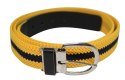 Pasek Gumowa Plecionka Polska Galanteria (PL) XXL Rozciągliwy ZÓŁTY-GRANAT 30 mm Klamra Tradycyjna Uniwersalny Zakres Zapinania