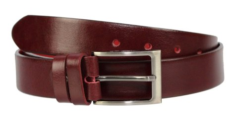 Pasek Męski Skórzany PAS-MAX (PL) Skóra Licowa EXTRA 35 mm CZEREŚNIOWY k61 NADWYMIAR XXL Pasek Męski Skórzany PAS-MAX (PL) Skóra Licowa EXTRA 35 mm CZEREŚNIOWY k61 NADWYMIAR XXL
