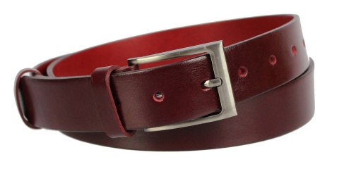 Pasek Męski Skórzany PAS-MAX (PL) Skóra Licowa EXTRA 35 mm CZEREŚNIOWY k61 NADWYMIAR XXL Pasek Męski Skórzany PAS-MAX (PL) Skóra Licowa EXTRA 35 mm CZEREŚNIOWY k61 NADWYMIAR XXL