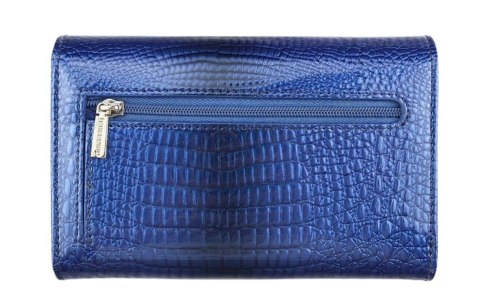 Portfel Damski Skórzany GREGORIO Duży Z Suwakiem Lakierowany RFID GF-112 ZIELONY 15 x 10 x 4 [cm]