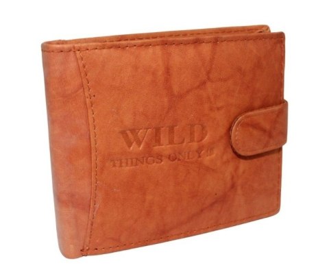 Portfel Męski Skórzany WILD Skóra Licowa Duży Poziomy Z Zapięciem 5678-1 12.5 x 10 x 2 [cm]