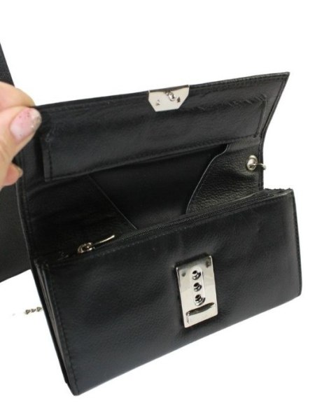 Portfel Skórzany Kelnerski Z Zawieszką na Pasek Cavaldi 3999 Skóra Licowa Duży Z Suwakiem 17,5 x 10 x 4 [cm]