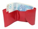 Portfelik Uniwersalny Mała Sakieweczka Skórzana Peterson MARS II Skóra Naturalna RFID RD-N08G CZERWONY 8,5 x 9 x 2 [cm]