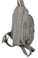 Praktyczny Plecak Materiałowy Kresz Wodoodporny BAG STREET 2257 SZARY 35 x 21 x 12 [cm]