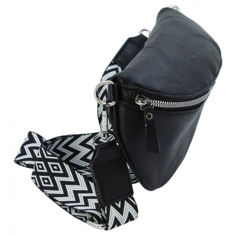 Saszetka Na Pas Biodrówka Superlekka Kompaktowa Nerka Jennifer Jones Na Spacery, Podróże CZARNA 3150 26 x 14 x 6 [cm] 