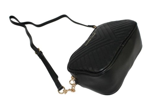 Stylowa Torebka Jennifer Jones Ze Skóry Włoskiej Ekologicznej 3134 CZARNA 14 x 24 x 9 [cm]