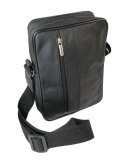 Torba męska skórzana GRETOS MAROUS (PL) CZARNA Pionowa 25 x 17 x 6 [cm]