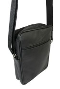 Torba męska skórzana GRETOS MAROUS (PL) CZARNA Pionowa 25 x 17 x 6 [cm]