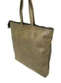 Torebka Na Zakupy Antoszczyk (PL) MARTA Ze Skóry Naturalnej Model Duży 41 x 38 x 8 [cm] OLIWKOWY
