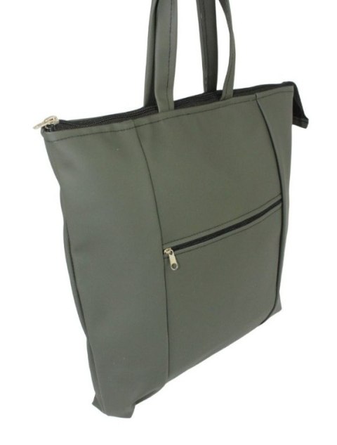 Torebka Na Zakupy Antoszczyk (PL) MARTA Ze Skóry Włoskiej Model Duży 41 x 38 x 8 [cm] CIEMNY ZIELONY 