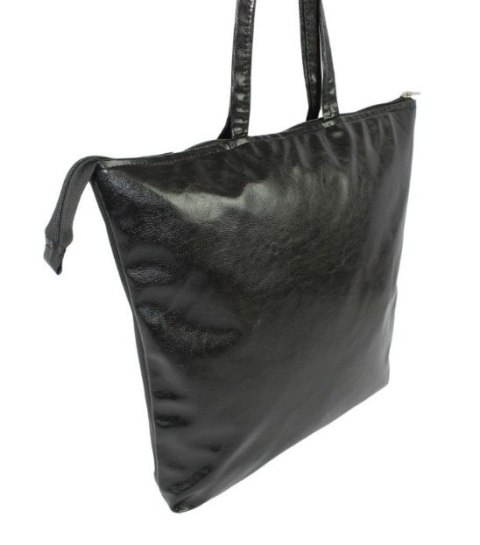 Torebka Na Zakupy Antoszczyk (PL) MARTA Ze Skóry Włoskiej Model Duży 41 x 38 x 8 [cm] CZARNY DUO 