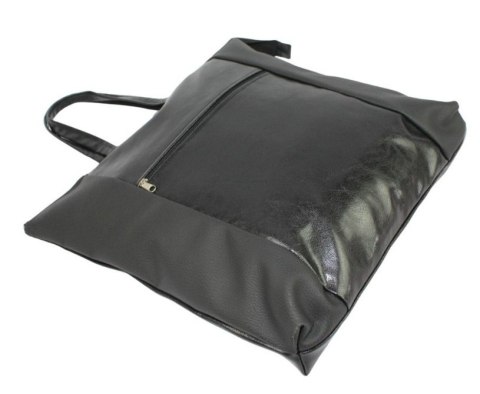 Torebka Na Zakupy Antoszczyk (PL) MARTA Ze Skóry Włoskiej Model Duży 41 x 38 x 8 [cm] CZARNY DUO 