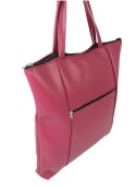 Torebka Na Zakupy Antoszczyk (PL) MARTA Ze Skóry Włoskiej Model Duży 41 x 38 x 8 [cm] FUKSJA 