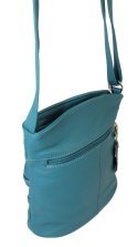 Torebka Skórzana MAGRE (PL) ALISA Listonoszka Skóra Naturalna TURKUSOWY