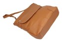 Torebka Skórzana MAGRE (PL) ŻANETA Skóra Naturalna JASNY BRĄZOWY