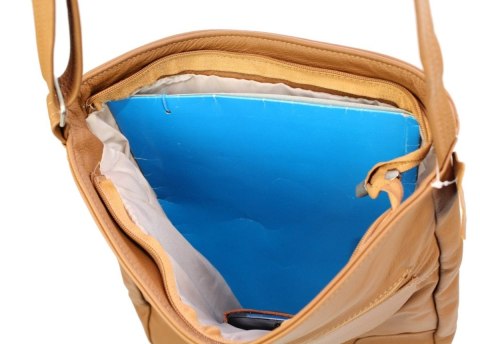 Torebka Skórzana MAGRE (PL) ŻANETA Skóra Naturalna JASNY POPIELATY