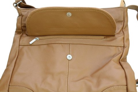 Torebka Skórzana MAGRE (PL) ŻANETA Skóra Naturalna JASNY POPIELATY