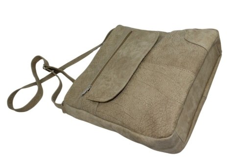 Torebka Skórzana MAGRE (PL) ŻANETA Skóra Naturalna SUROWA SKÓRA CIELISTY Tekstura  