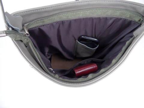 Torebka Skórzana MAGRE (PL) ŻANETA Skóra Naturalna SUROWA SKÓRA KARMEL Tekstura  