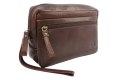 Ekskluzywna Saszetka Premium Męska Skórzana El Forrest MB09 22 Skóra Naturalna Bydlęca CZEKOLADOWA 23 x 16 x 8 [cm]
